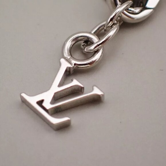 LOUIS VUITTON Chain Bracelet Imitation Pearl Silver Accessory M0996A 75RK008 - Picture 3 of 7